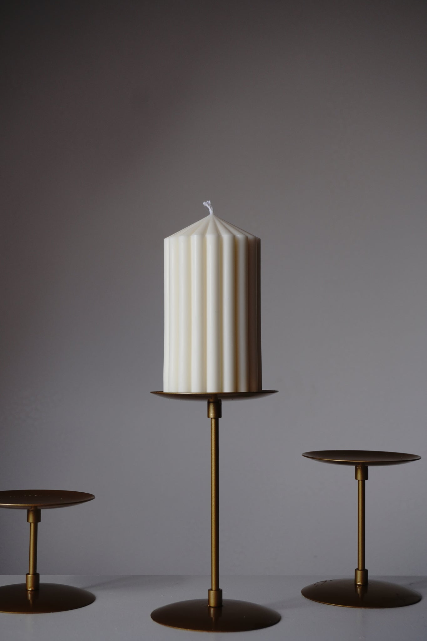 Golden Candle Holder