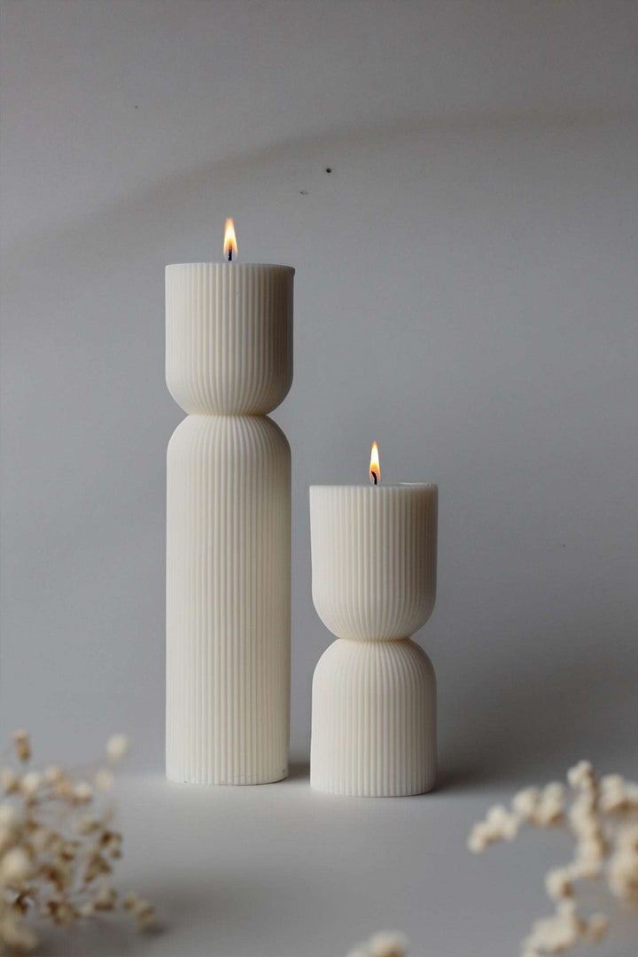 Hand-Poured 100% Natural EcoSoy Wax Pillar Candles – VIOLETSTON