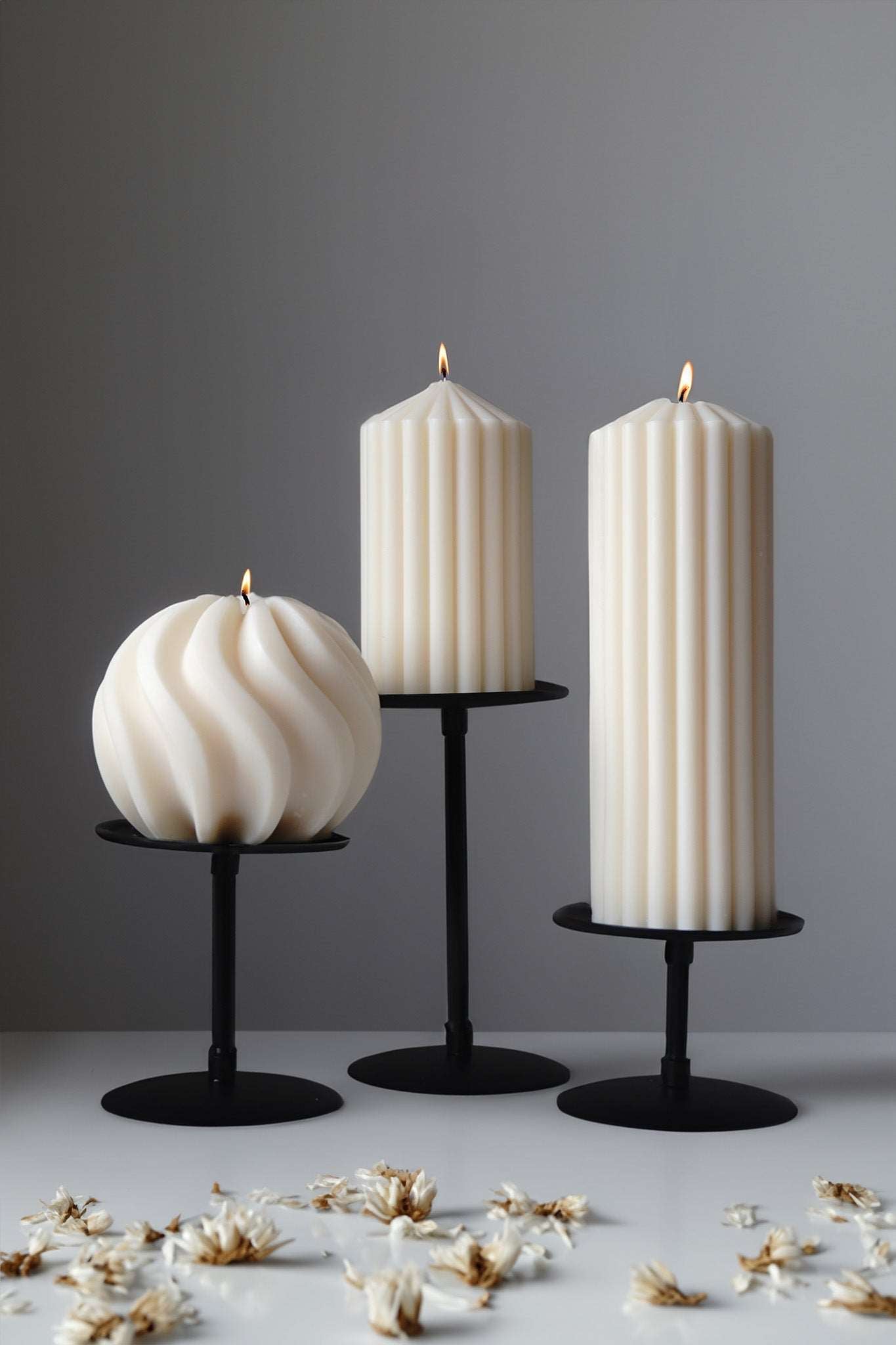 Black Candle Holders