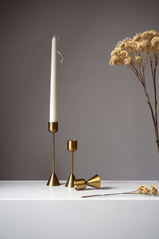 Golden Candle Holders